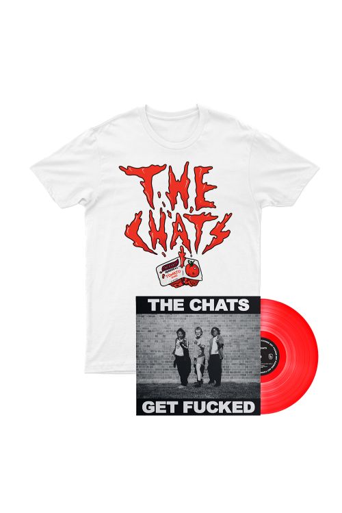 Red Vinyl + Sauce Tshirt by The Chats