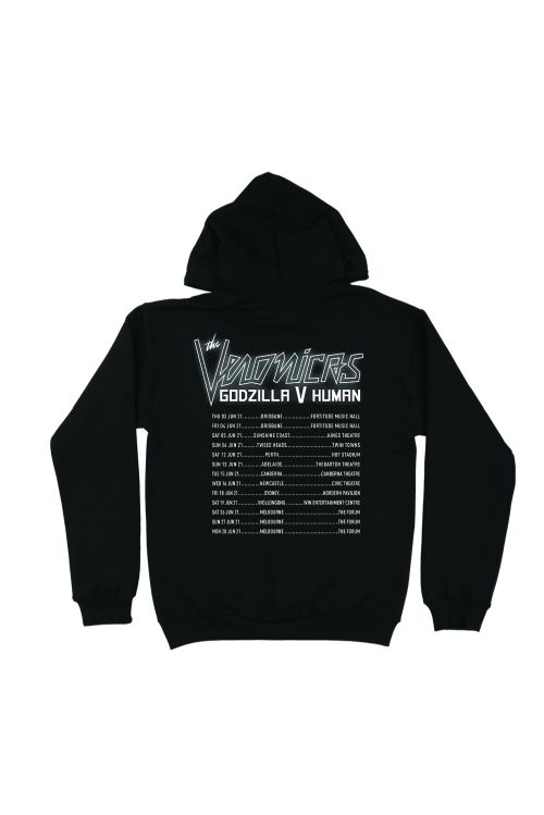 Godzilla V Human Tour Black Hoody by The Veronicas