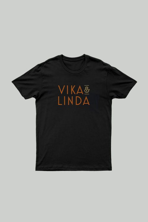 The Wait Black Tshirt by Vika & Linda