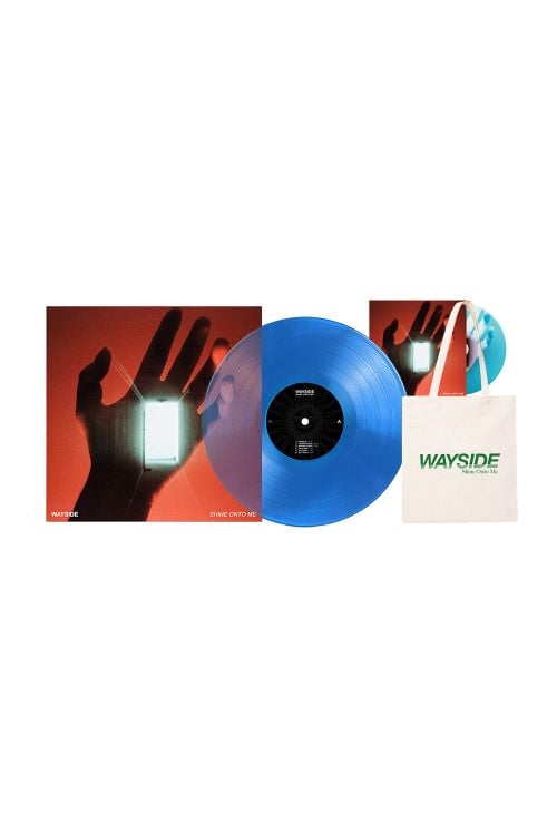 Shine Onto Me LP BLUE (LP) Vinyl / Tote / Free CD by Wayside
