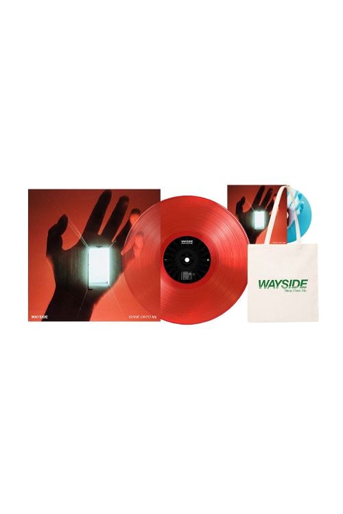 Shine Onto Me LP RED (LP) Vinyl / Tote / Free CD by Wayside