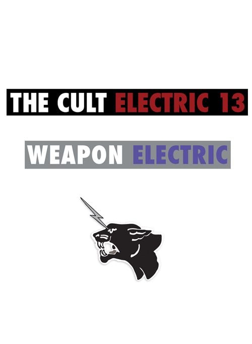  The Cult Electric 13 Sticker Set  by The Cult