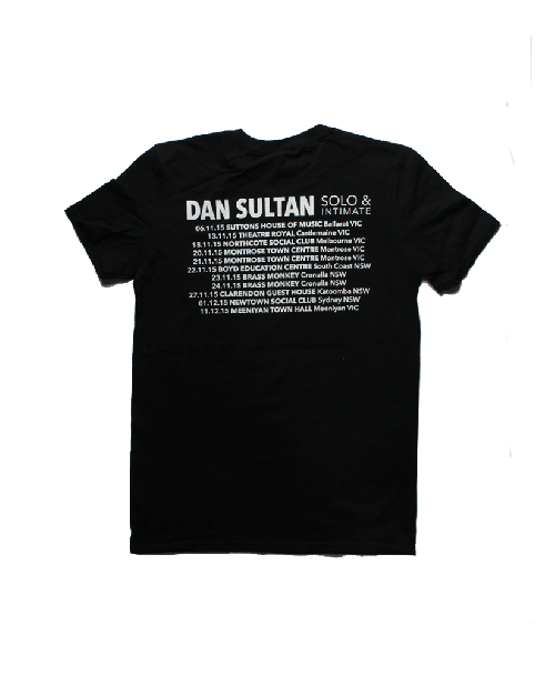 Open Live Tour Black Tshirt by Dan Sultan