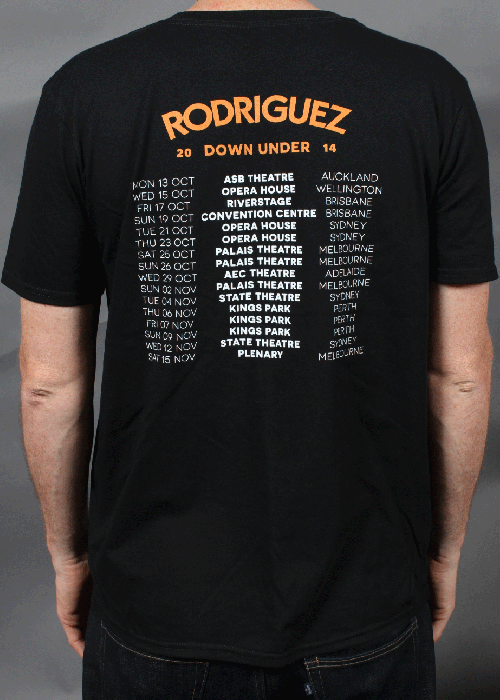 Tour SIlhoutte Mens Black Tshirt by Rodriguez