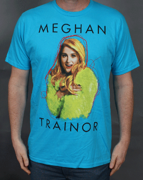  Title Pose Turquoise Tshirt  by Meghan Trainor 