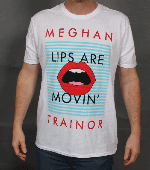 Lips Are Movin’ White Tshirt by Meghan Trainor 