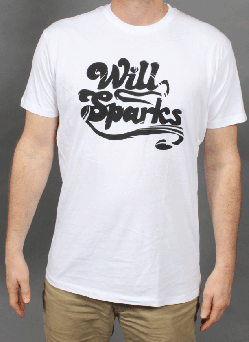 White Logo Tshirt by Will Sparks