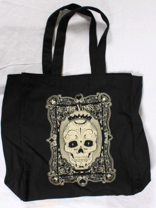 Skull Black Tote Bag by The Vines