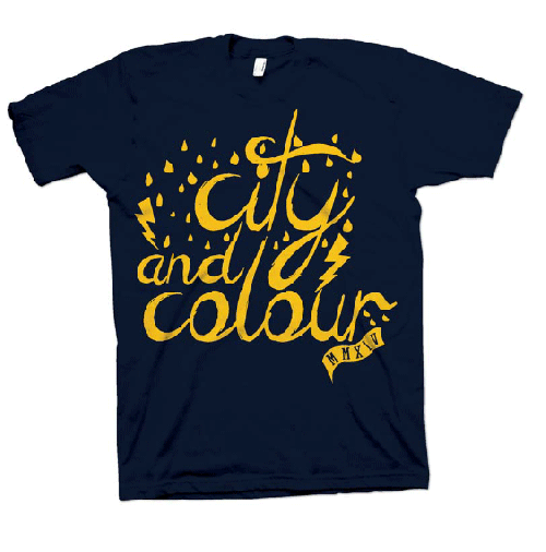Weather Navy Tshirt by City And Colour