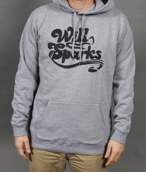 Grey Logo Hoodie by Will Sparks