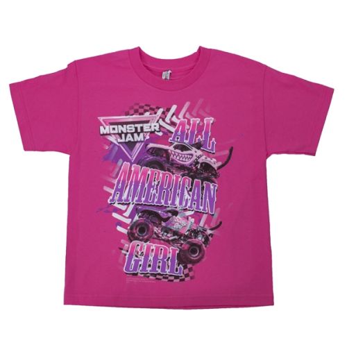 All American Girl Youth Tee by Monster Jam