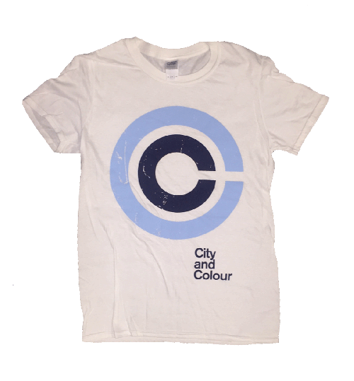 Circle White Tshirt by City And Colour
