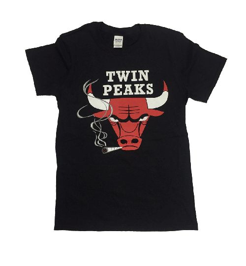 Chicago Bulls Black Tshirt by Twin Peaks
