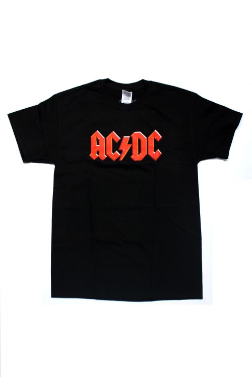 Classic Logo Black Mens Tshirt by AC DC