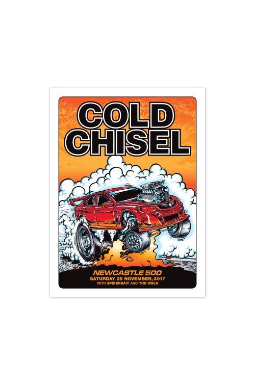 Newcastle 500 Event Lithograph Poster (25th November 2017) by Cold Chisel