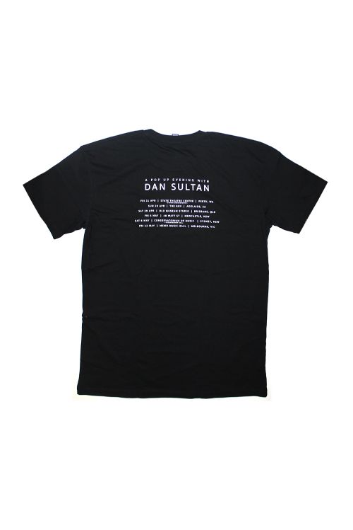 Pop Up Tour Black Tshirt by Dan Sultan