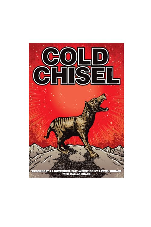 Hobart Event Poster (22nd November 2017) by Cold Chisel