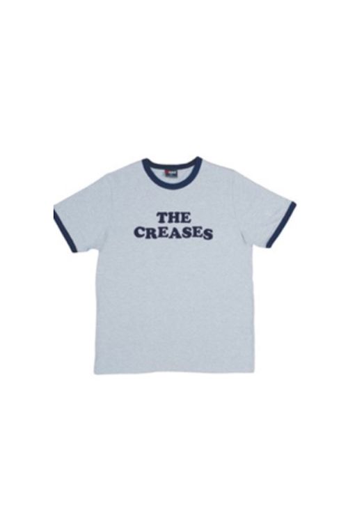 Logo Grey/Navy Ringer Tee by The Creases