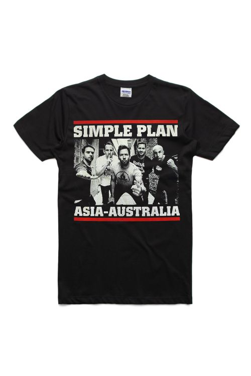 Black 2016 Event Tshirt w dates by Simple Plan