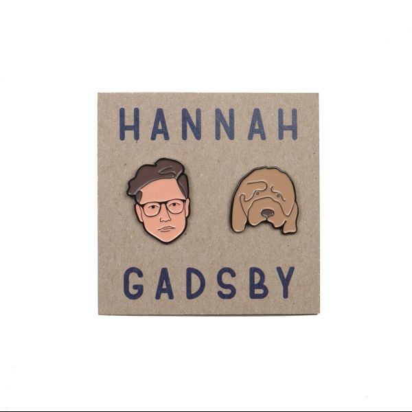 Hannah Gadbsy Face Enamel Pins