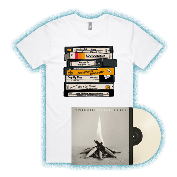 Unreleased 1998-2010 LP (Vinyl)/ VHS White Tshirt