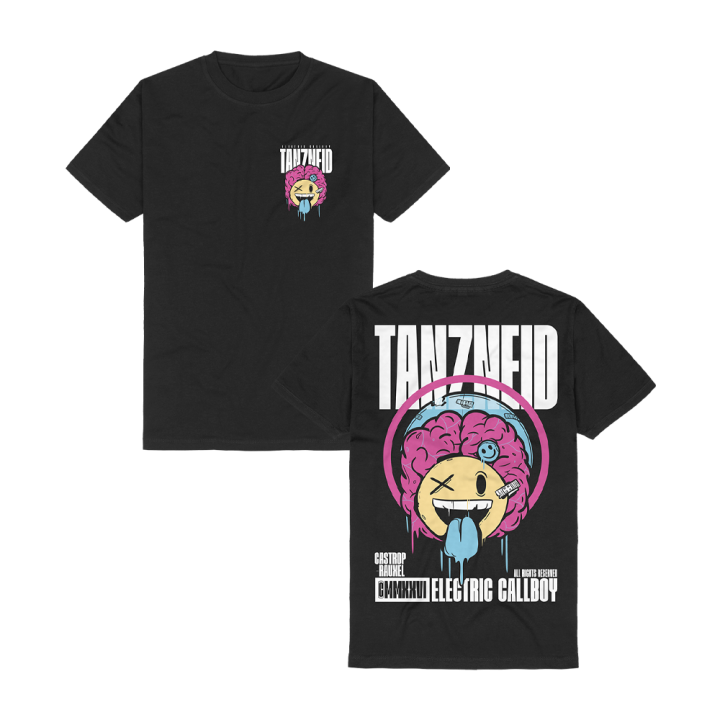 Smile Brain Black Tshirt