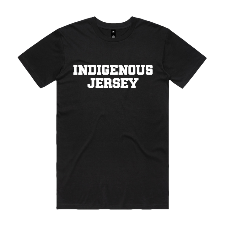 Indigenous Jersey Black Tshirt