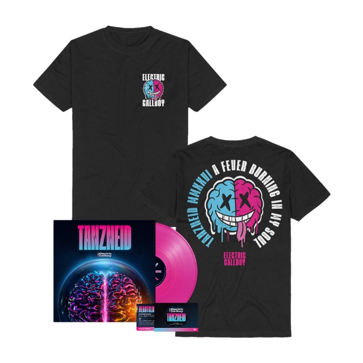 TANZNEID Limited Edition Neon Pink Vinyl 1LP + NFC Fan Card + Soul Brain Tshirt