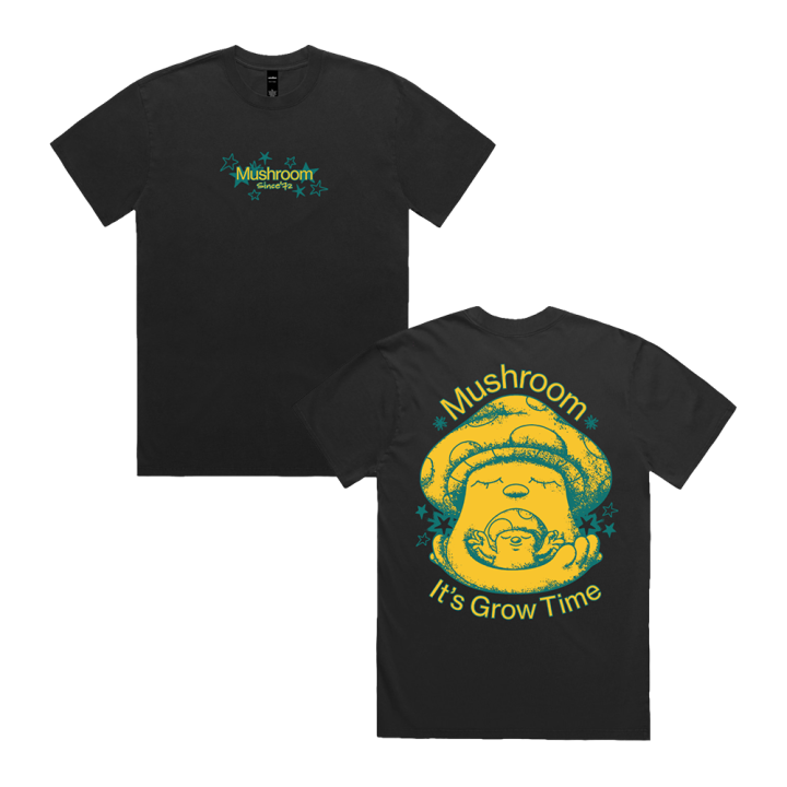 It's Grow Time Black Unisex Tshirt