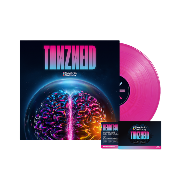 TANZNEID Limited Edition Neon Pink Vinyl 1LP + NFC Fan Card + Melting Brain White Tshirt