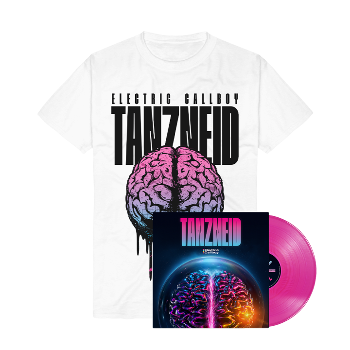 TANZNEID Limited Edition Neon Pink Vinyl 1LP + NFC Fan Card + Melting Brain White Tshirt