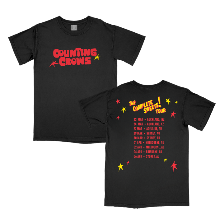 AUS TOUR TEE BLACK TSHIRT