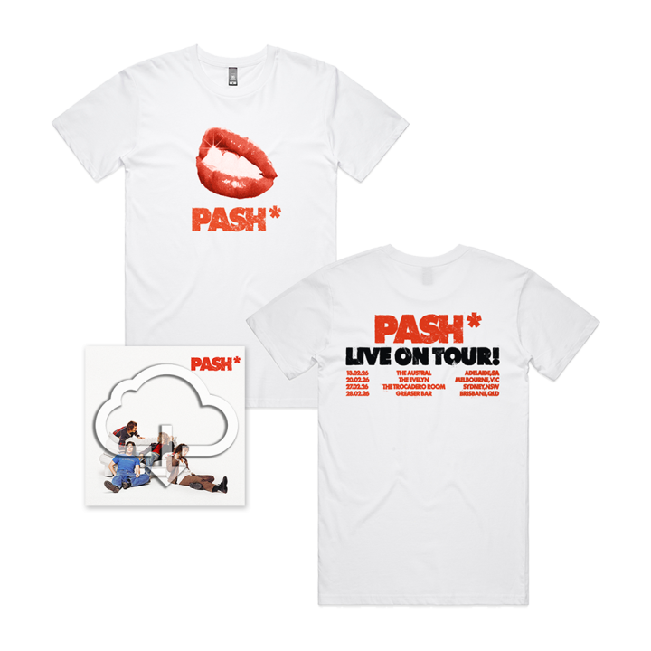 Pash Tour White Tshirt + EP Digital Download