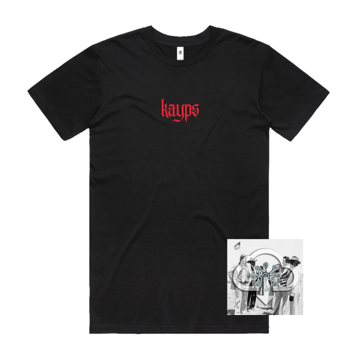 KAYPS - Red Logo Black Tshirt + Bunuba Baby Digital Download