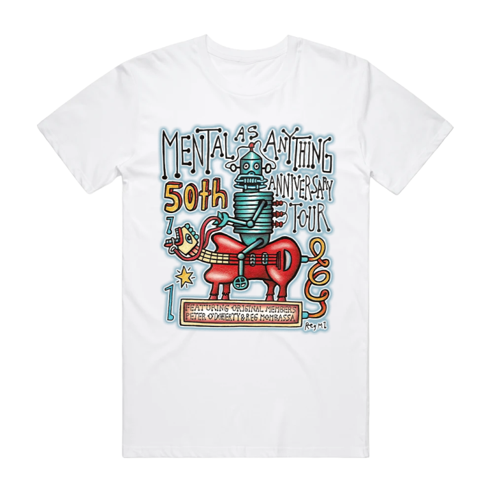 Robot White Tshirt