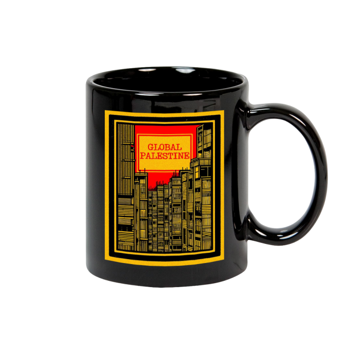 Global Palestine Black Mug
