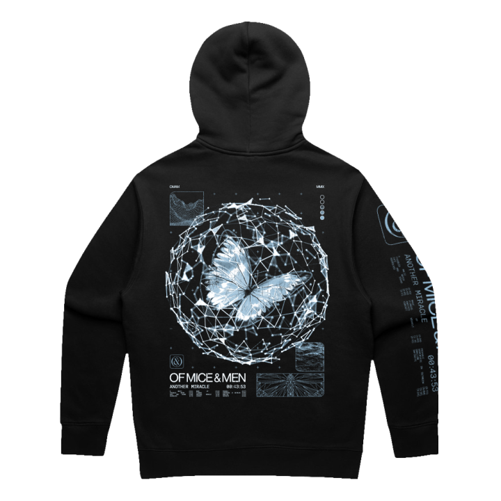 BUTTERFLY BLACK HOOD