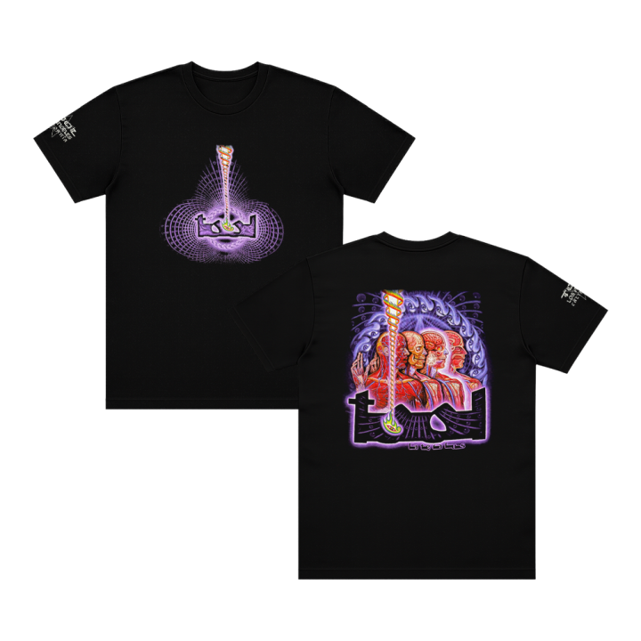 Dissection Purple Logo Black Tshirt