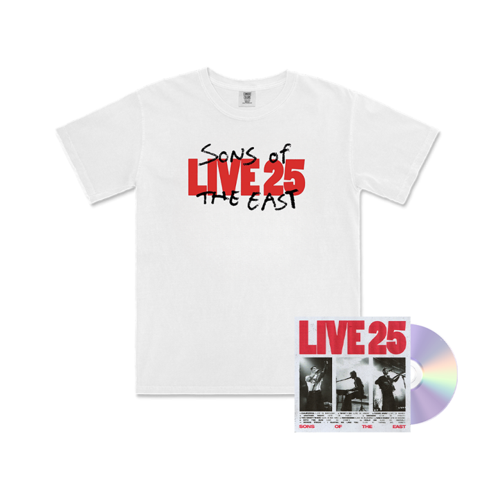 Live 25 CD + White Tshirt