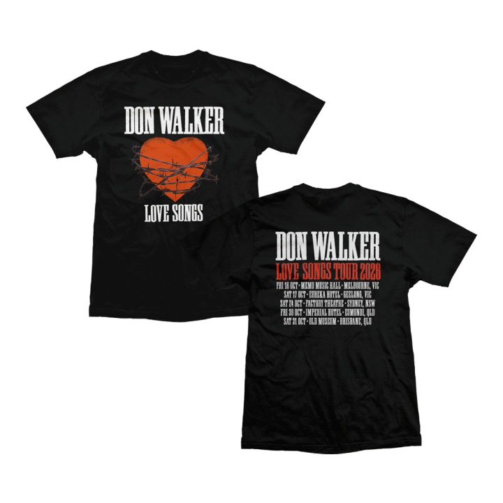 Love Songs 2026 Tour Tshirt