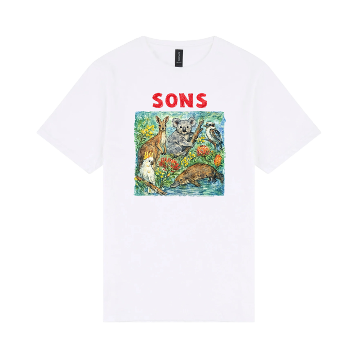 ANIMALS WHITE TSHIRT