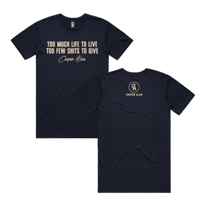 Few Shits Navy Tshirt