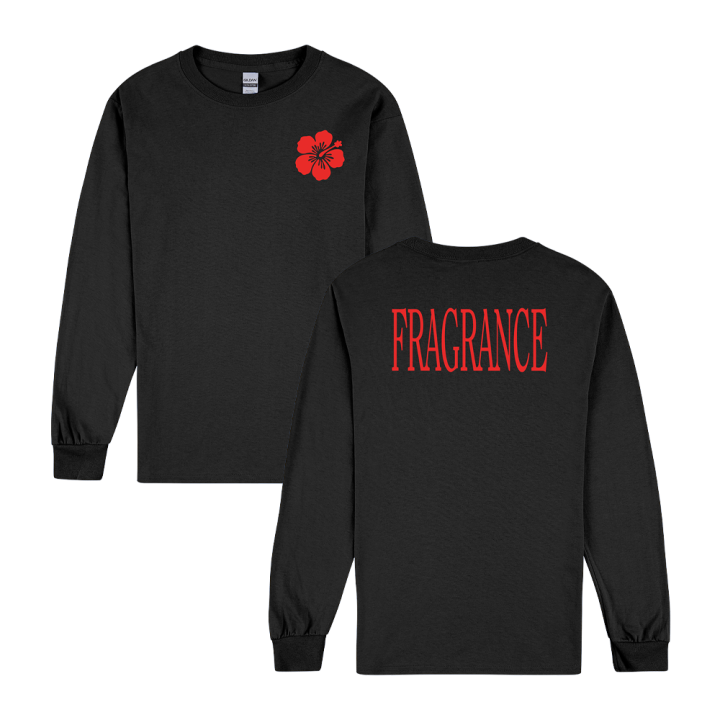 FLOWER BLACK LONGSLEEVE TEE
