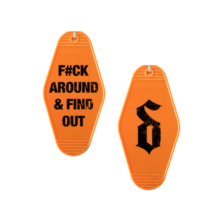 ORANGE KEYRING - F*CK AROUND