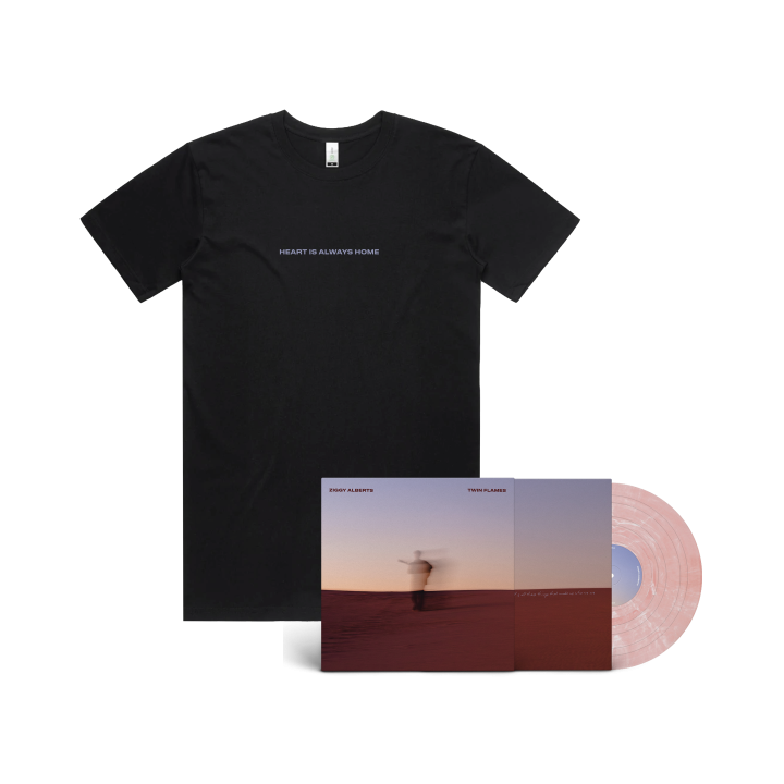 Twin Flames - Powder Pink Vinyl LP + Black Tshirt