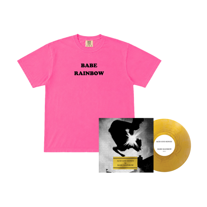 Babe Rainbow Flock Logo Tshirt + Gold Vinyl LP