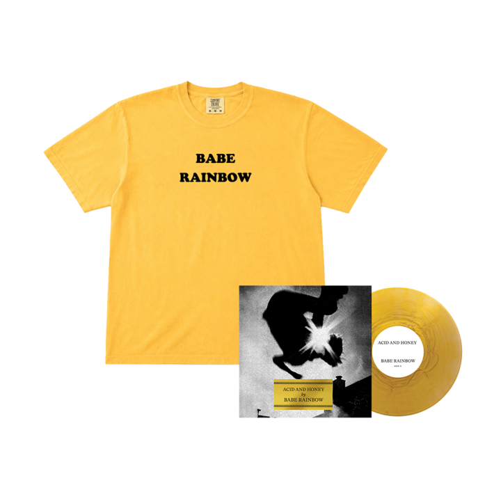 Babe Rainbow Flock Logo Tshirt + Gold Vinyl LP