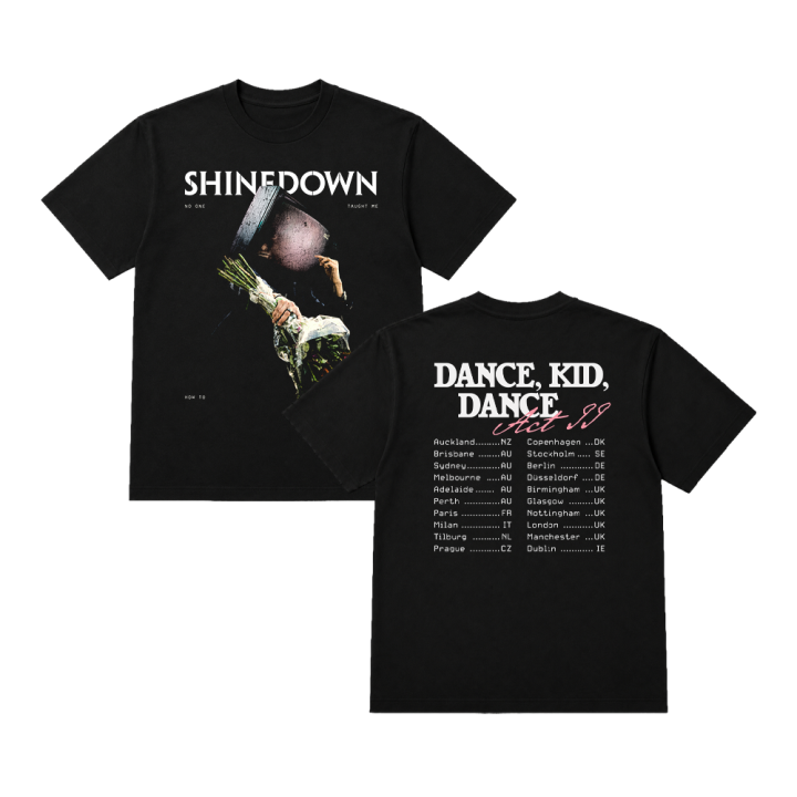 TV MAN TOUR BLACK TSHIRT