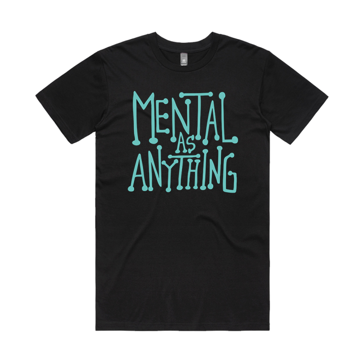 Mental Text Black Tshirt (w/dateback to June 26)
