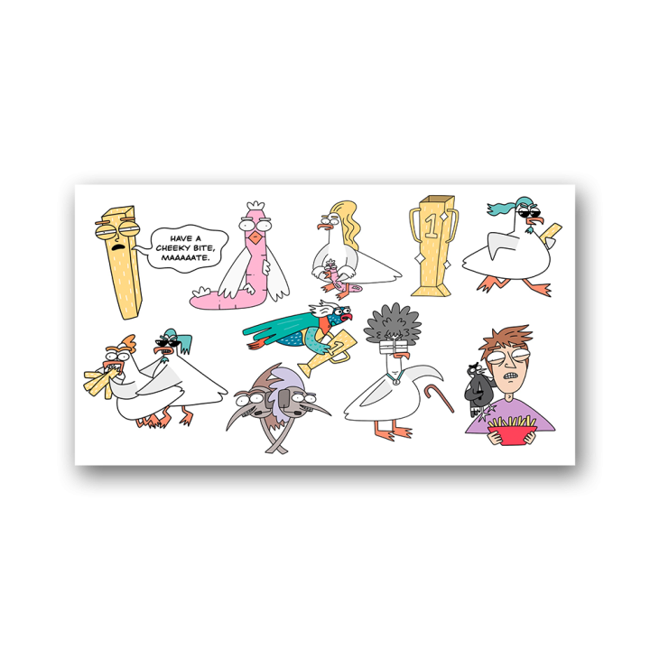 Chippy Chaser Sticker Pack
